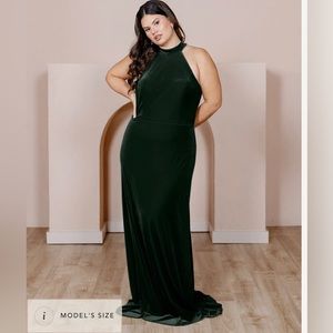 Revelry Emerald Tori Gown, Size 6